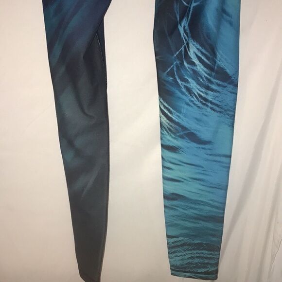 Nanette Lepore Women's Pull-On Printed Blue Black Compression Leggings Medium - Picture 6 of 8